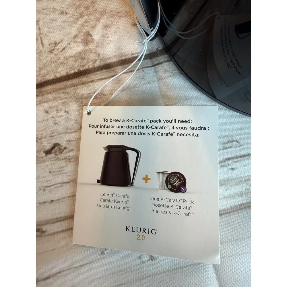 Keurig 2.0 Thermal Carafe Coffee Pitcher Black Chrome Handle Replacement New